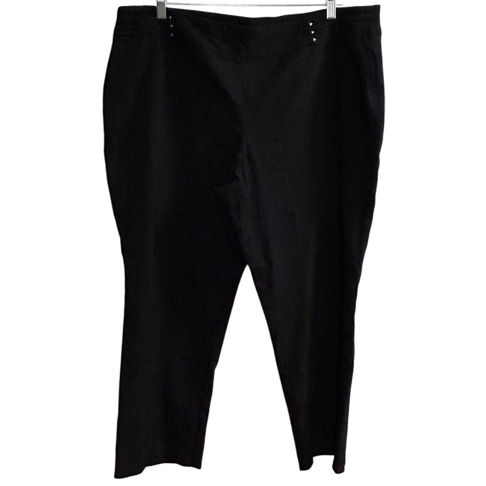 JM Collection Women's Plus Size 22 Petite Black Dress Pants‎ Business Casual